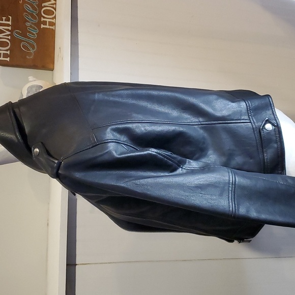 NWT Loft Faux Vegan Leather Moto Jacket - Picture 6 of 11